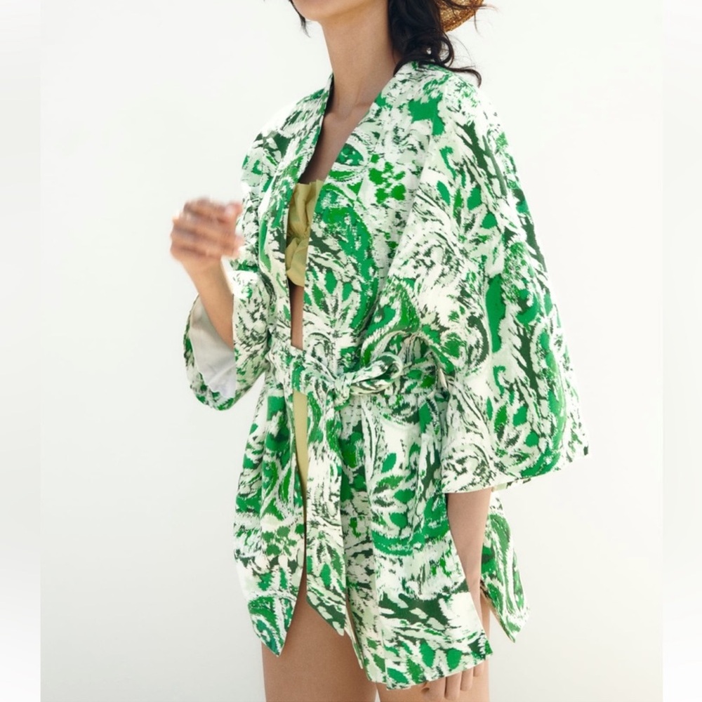 Zara green coverup